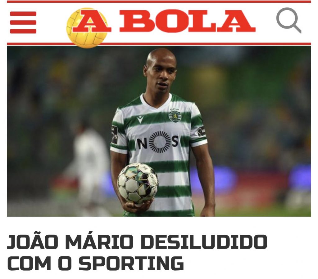 Joao Mario, aggiornamenti da ABola