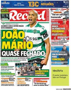 record quasi fatta joao mario inter sporting