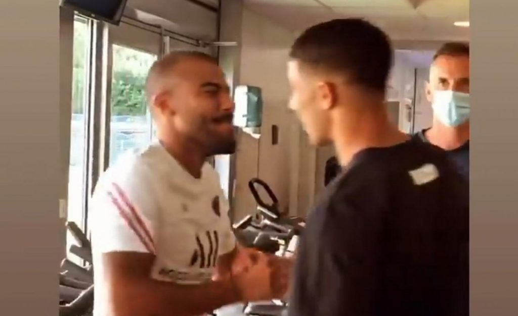 hakimi rafinha abbraccio