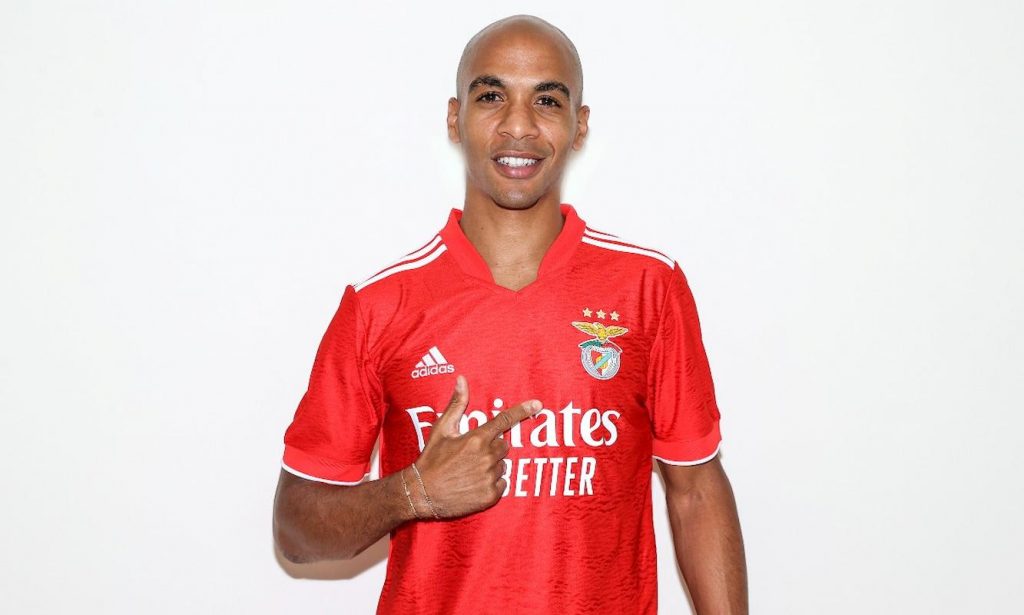 Joao Mario con la maglia del Benfica