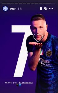 skriniar manda baci inter fans