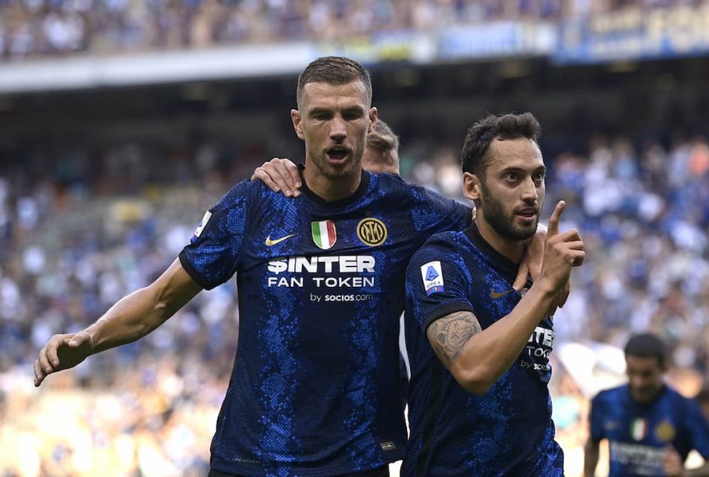 Inter Dzeko Calhanoglu