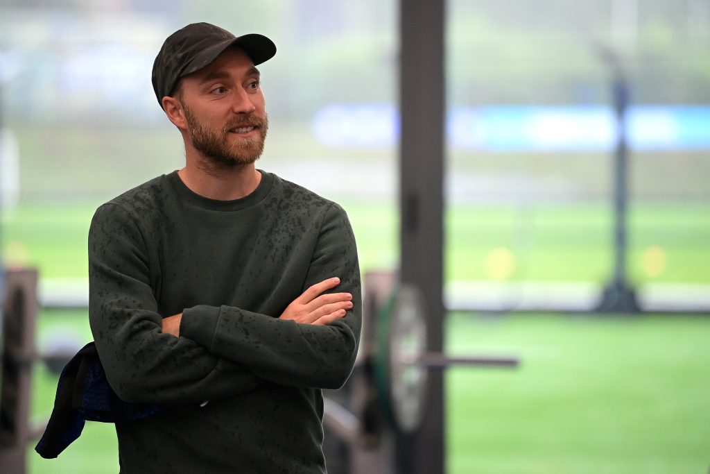 Christian Eriksen Attends FC Internazionale Training Session