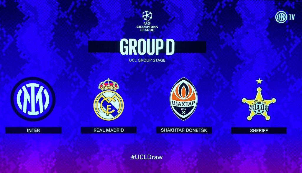 Inter, il girone di Champions