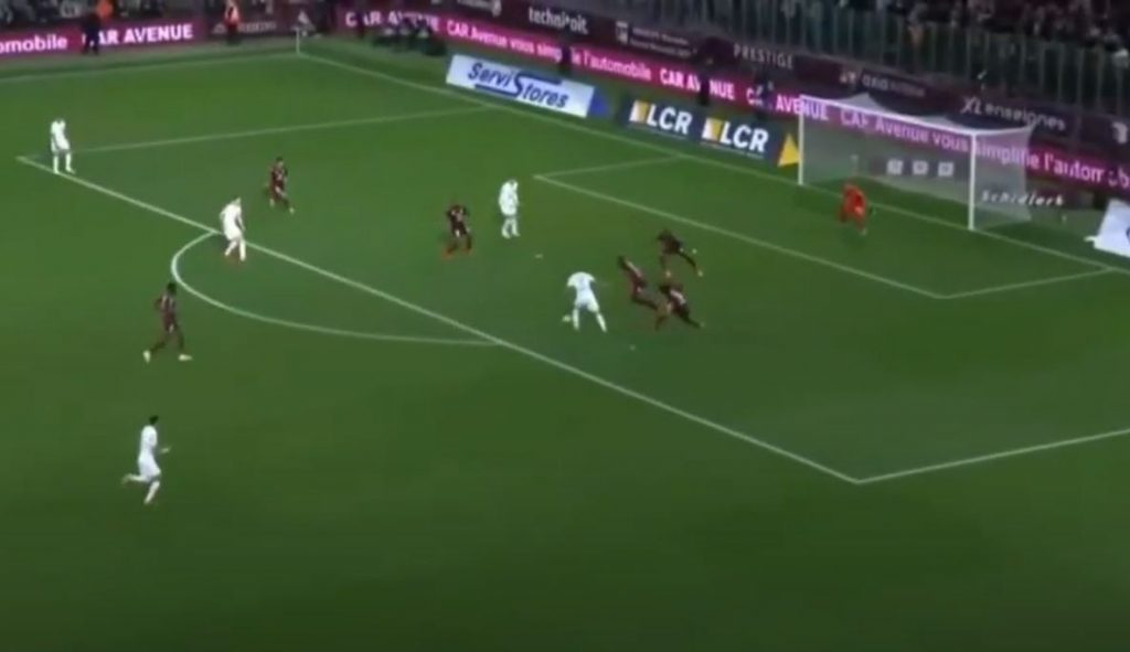 Hakimi metz gol secondo