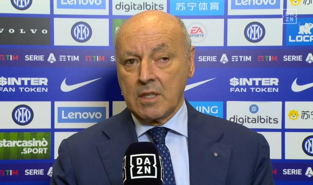 Marotta prima di Inter-Atalanta