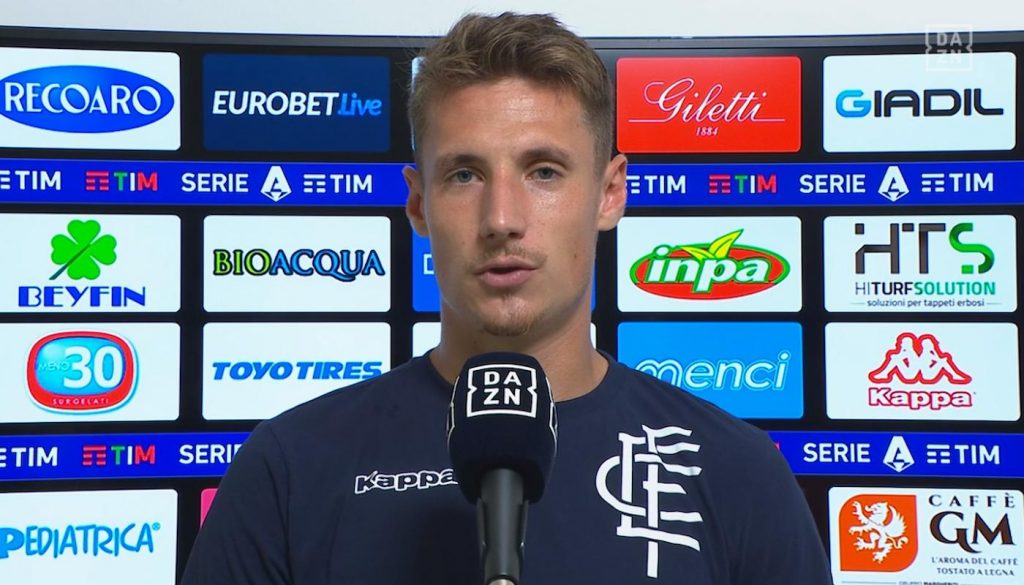 Pinamonti dopo Empoli-Bologna
