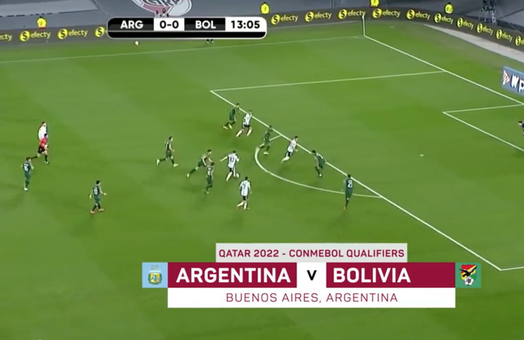 Argentina-Bolivia, super messi