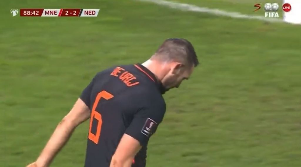 De Vrij infortunio video olanda