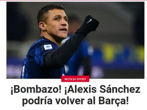 Sanchez torna al Barcellona per Sport