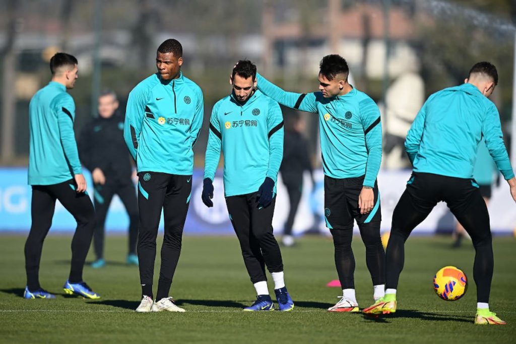 inter allenamento vista atalanta