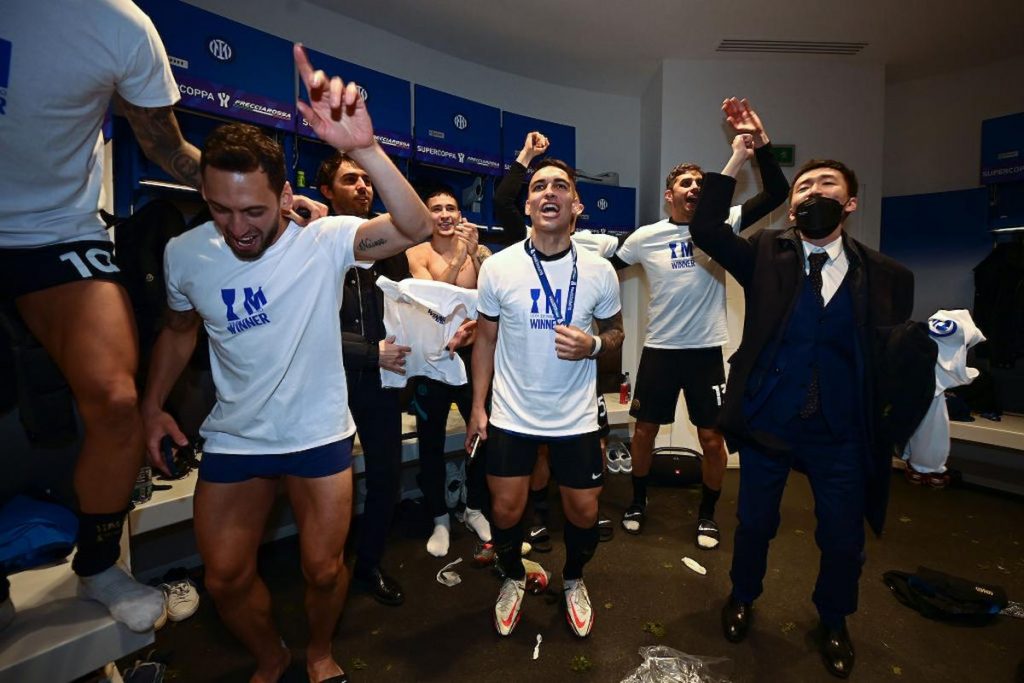 spogliatoi inter supercoppa celebrativa