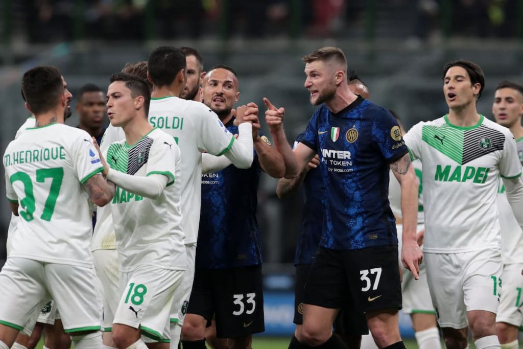 inter sassuolo battuta milan