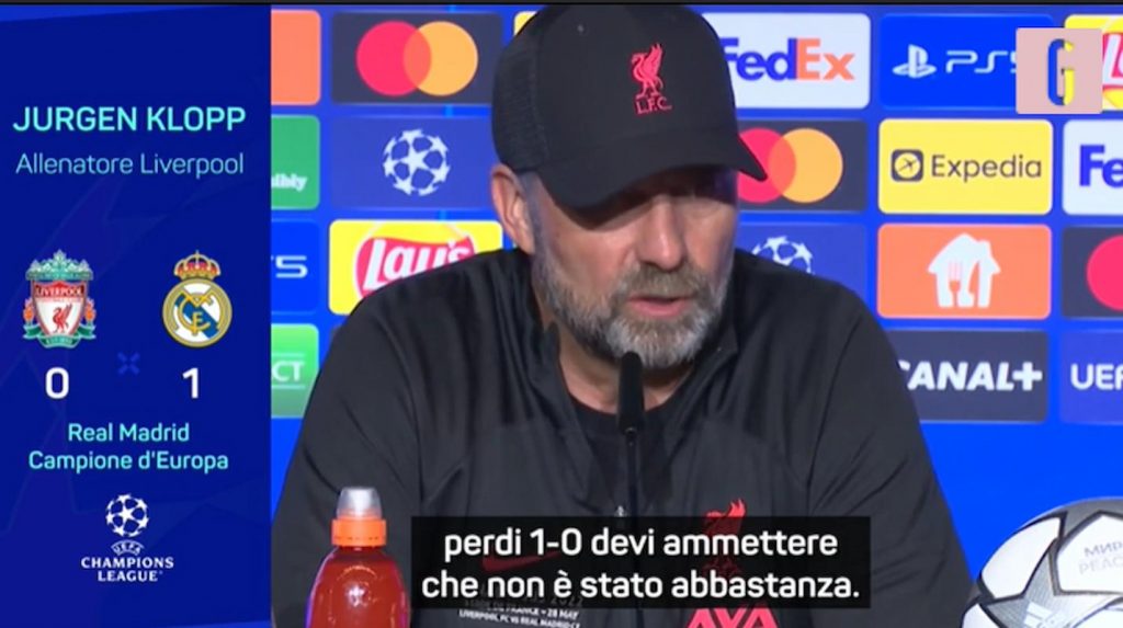 liverpool amarezza klopp