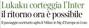 CorSera su Lukaku