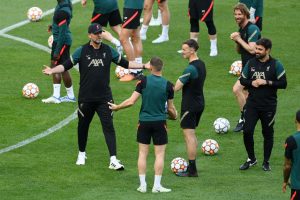 Klopp Liverpool FC Training Session And Press Conference - UEFA Champions League Final 2021/22