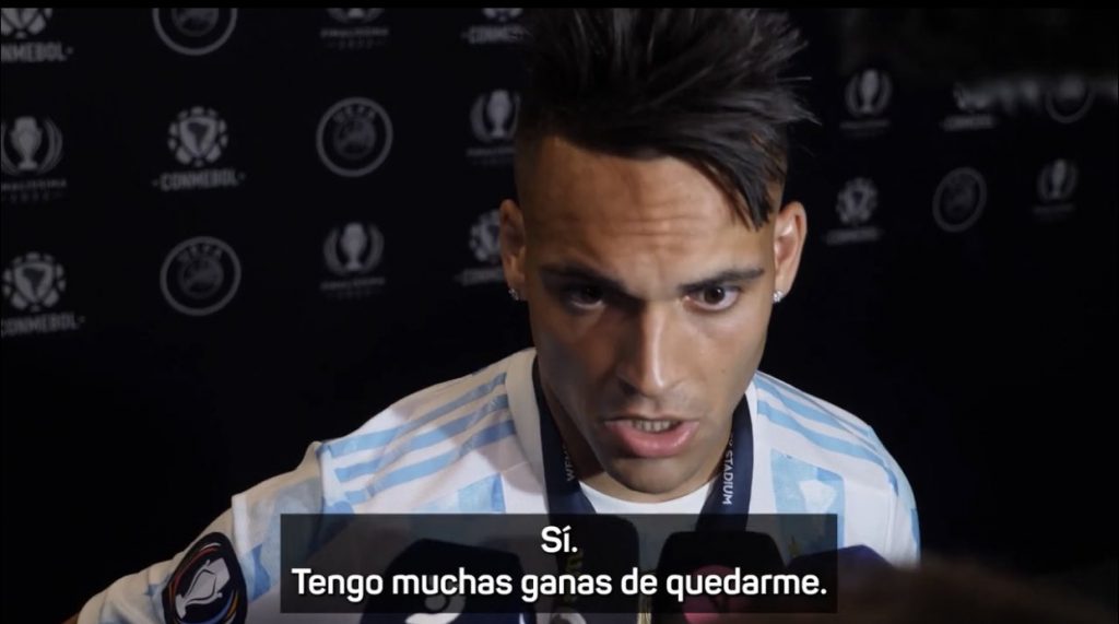Lautaro vuole restare