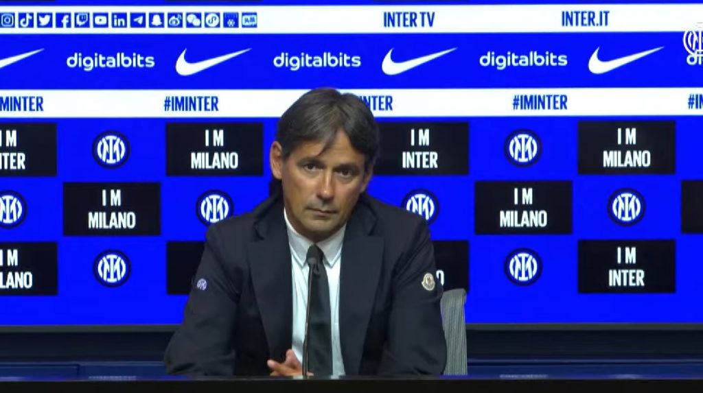 Inzaghi in conferenza