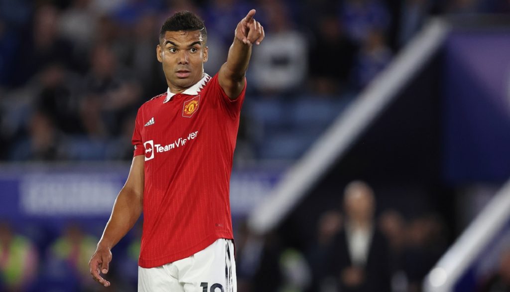 Casemiro al Manchester United in azione