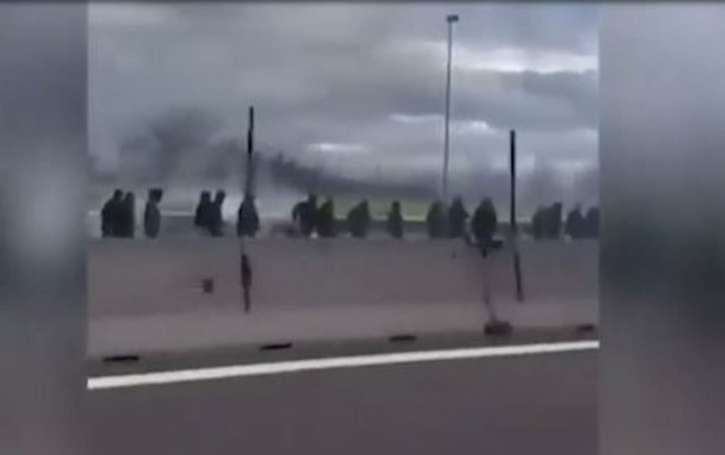 autostrada scontri napoli roma ultra (1)