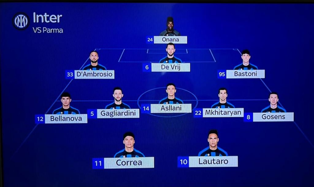inter parma probabile inter