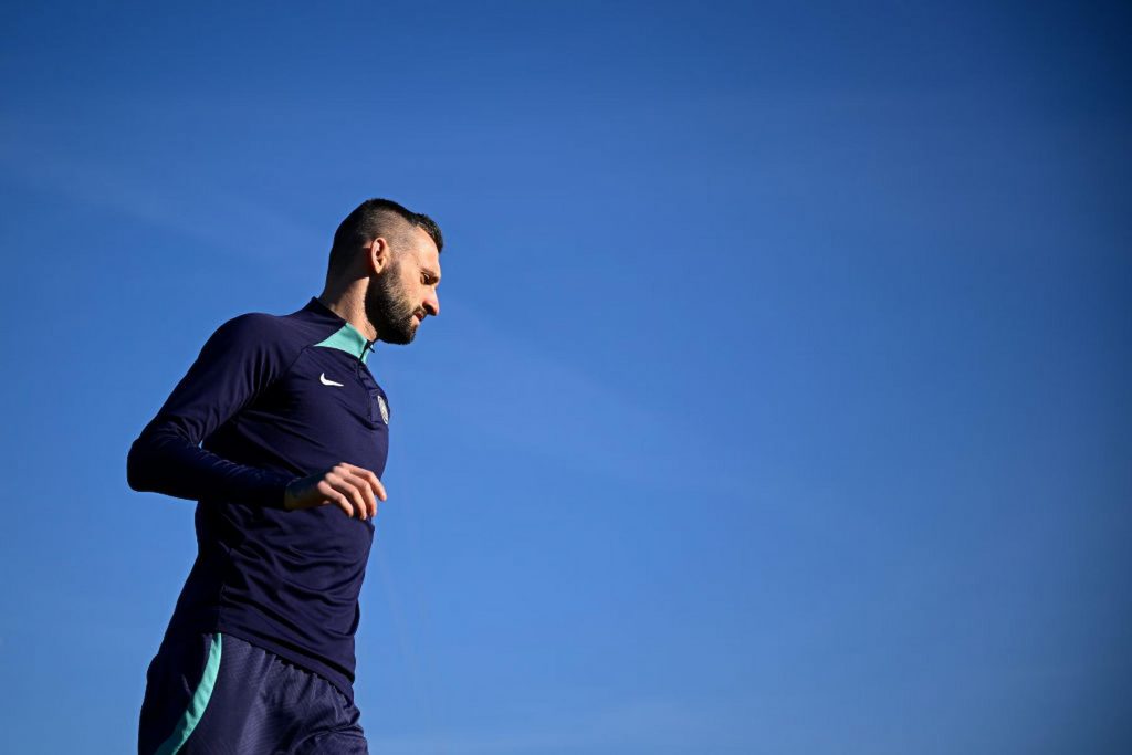 Brozovic allenamento a parte