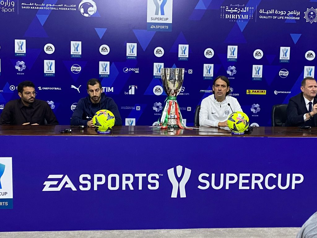 Inzaghi conferenza Supercoppa