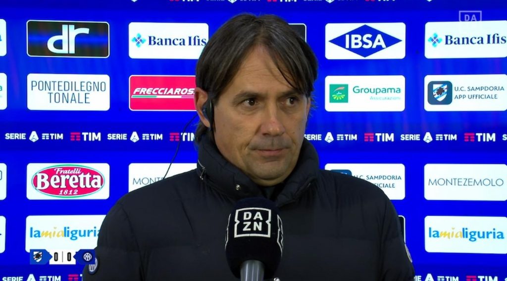 inzaghi post sampdoria inter