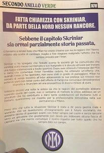 Inter, la Curva commenta la vicenda Skriniar