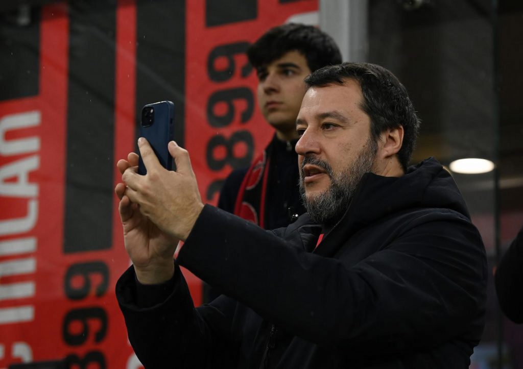 Salvini milan stadio