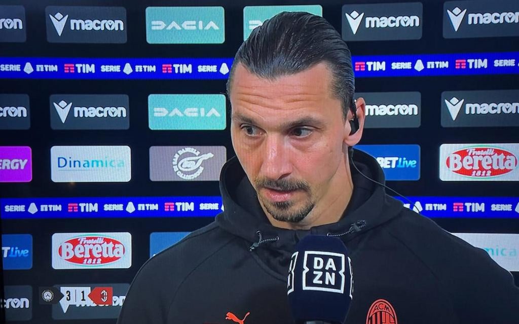 ibrahimovic udinese milan dazn