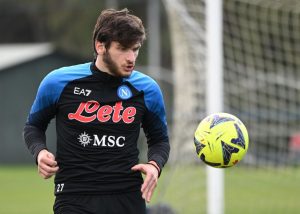 Kvaratskhelia SSC Napoli Training Session