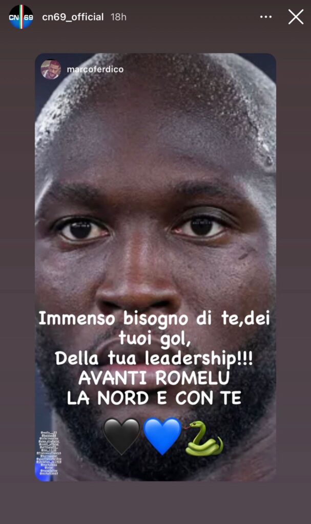 La Curva Nord spinge Lukaku