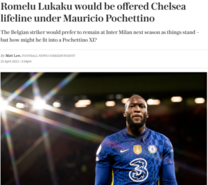 Telegraph su Lukaku