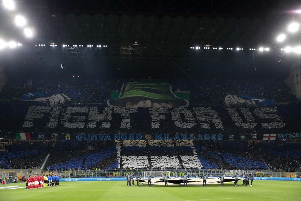 Inter-Benfica coreografia