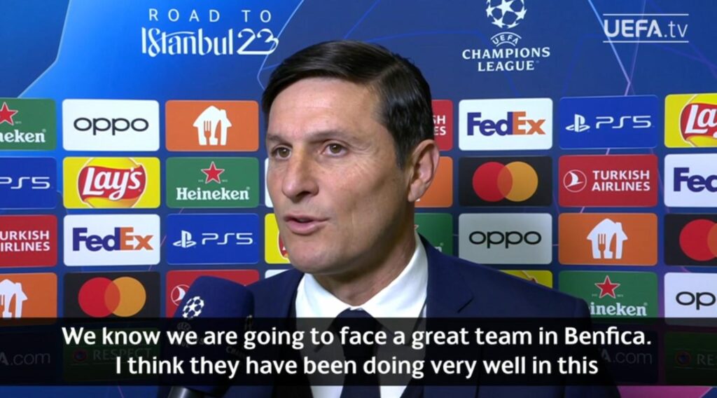 zanetti uefa benfica inter
