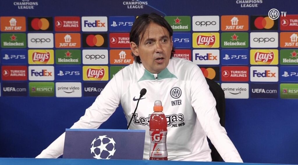 inzaghi conferenza inter benfica