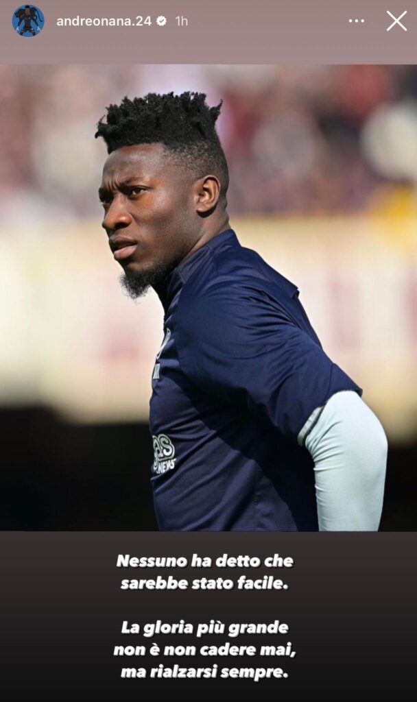 onana post salernitana inter