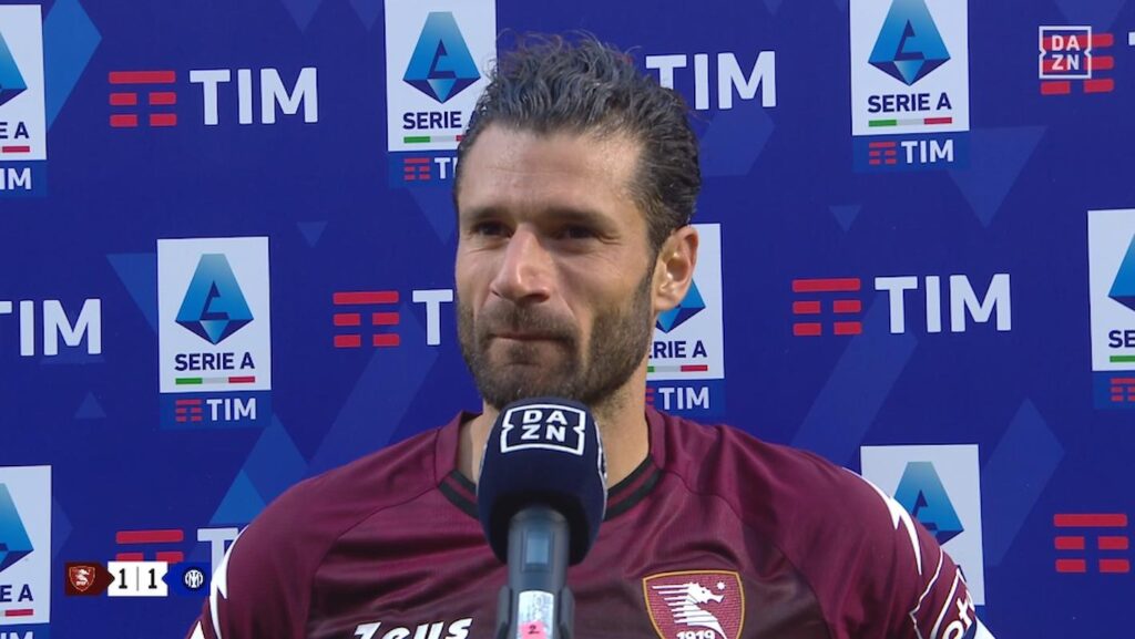 candreva post salernitana inter dazn
