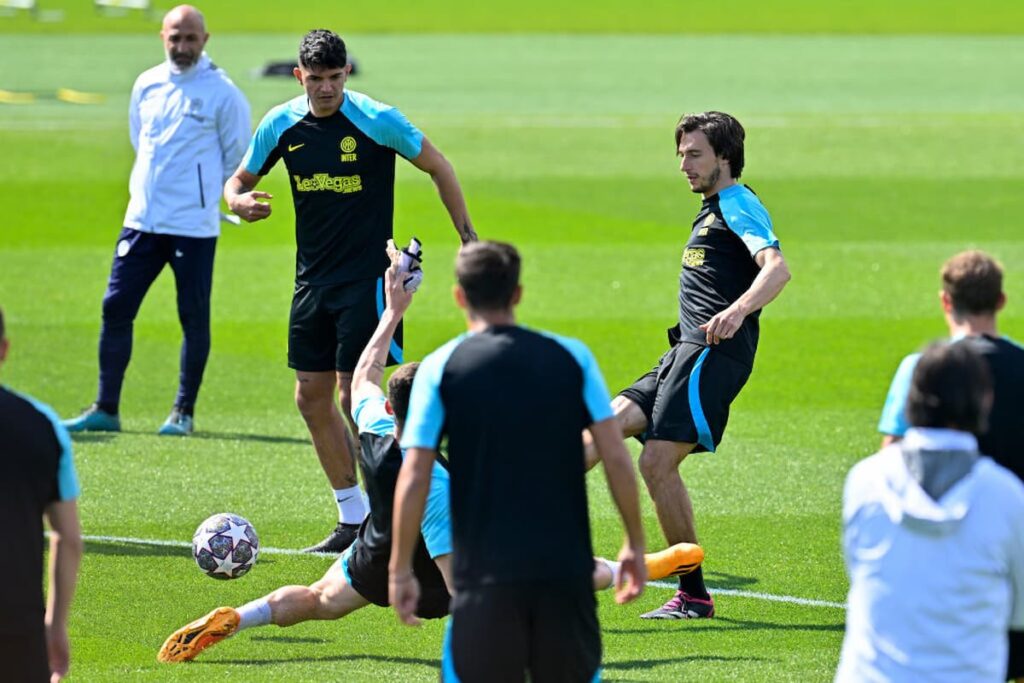 inter allenamento pre benfica