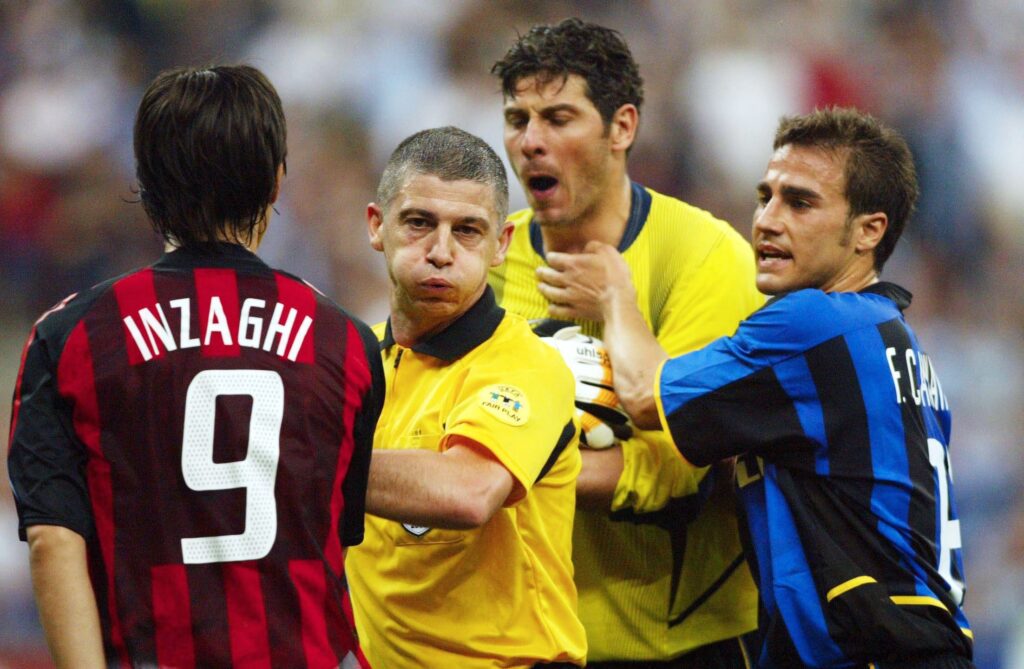Fussball: CL 02/03, Inter Mailand - AC Mailand