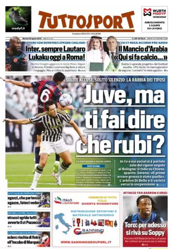 tuttosport 29 agosto
