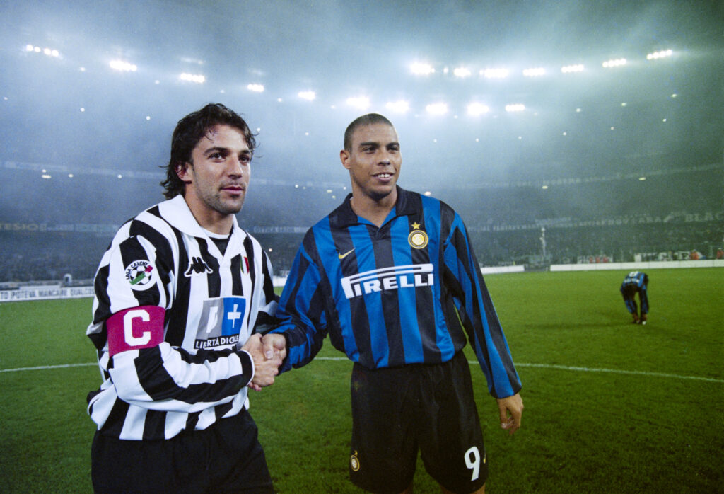 Alessandro Del Pierro and Ronaldo Juventus v Inter 1998