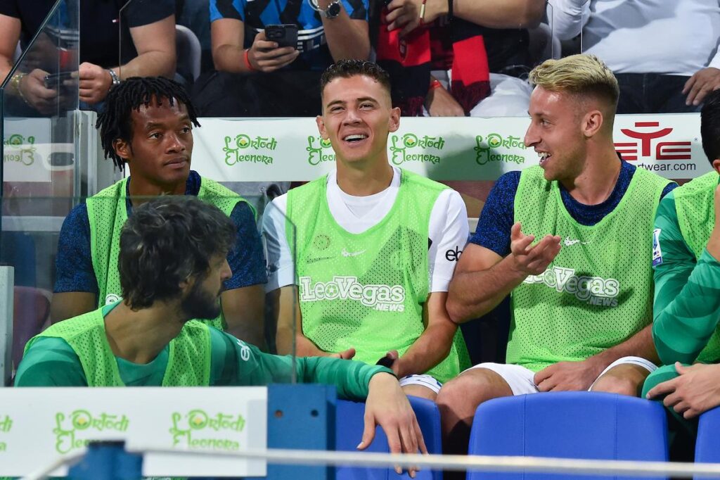 Frattesi in panchina con Asllani e Cuadrado