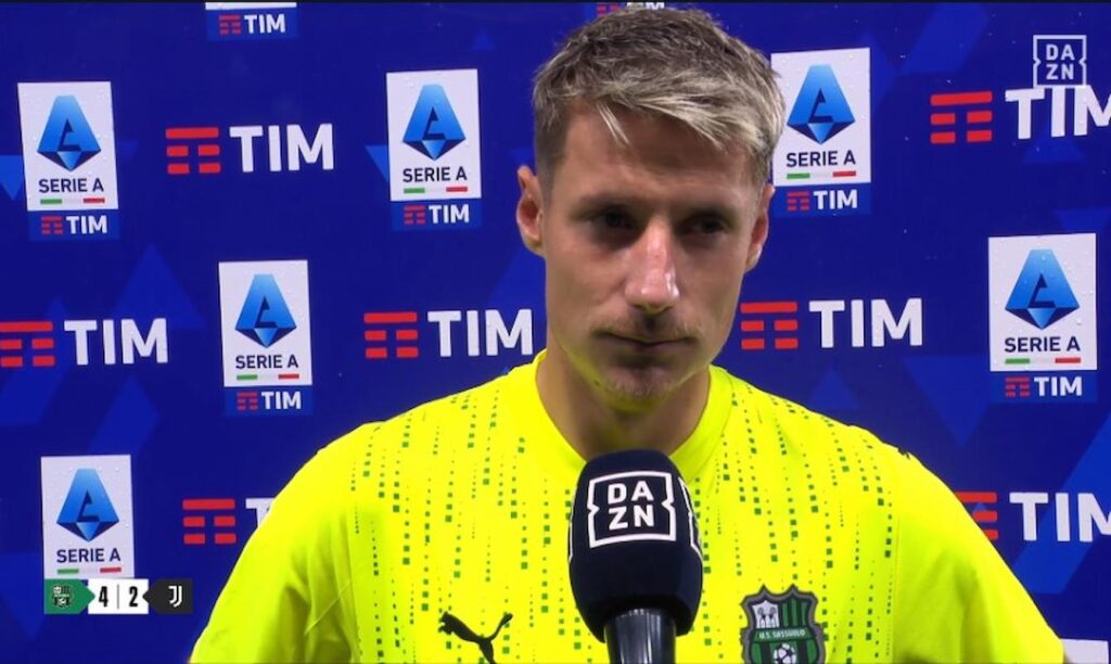pinamonti dazn sassuolo juventus (1)