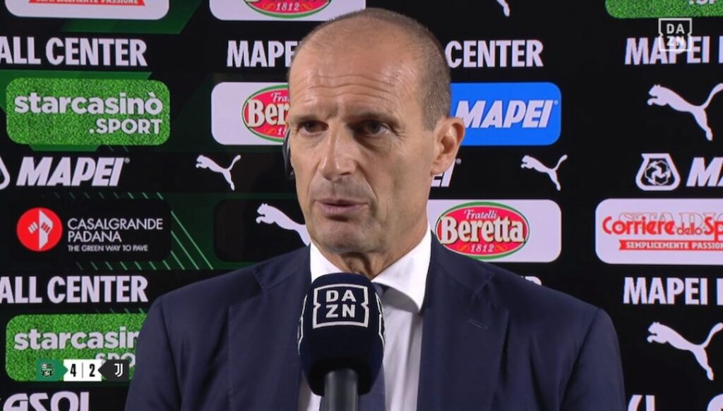 allegri sassuolo juve dazn (1)