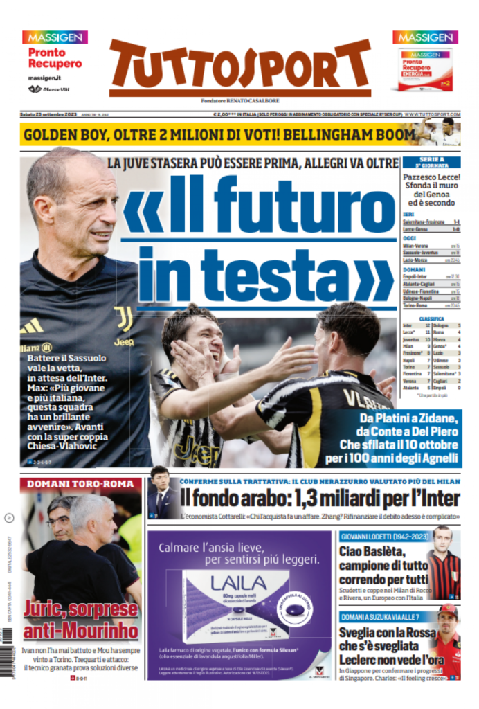 tuttosport-prima-pagina-23-settembre-2023