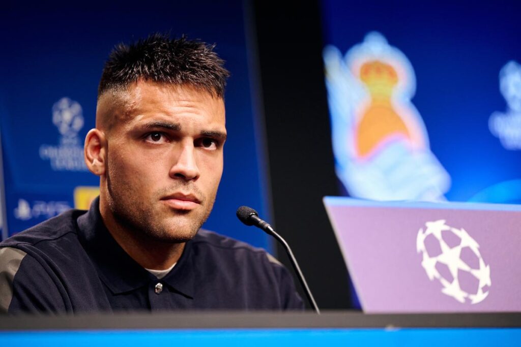 Lautaro conferenza Champions