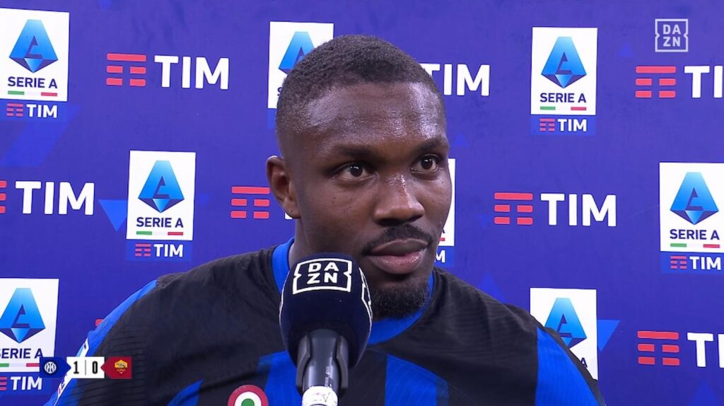 thuram post inter roma dazn