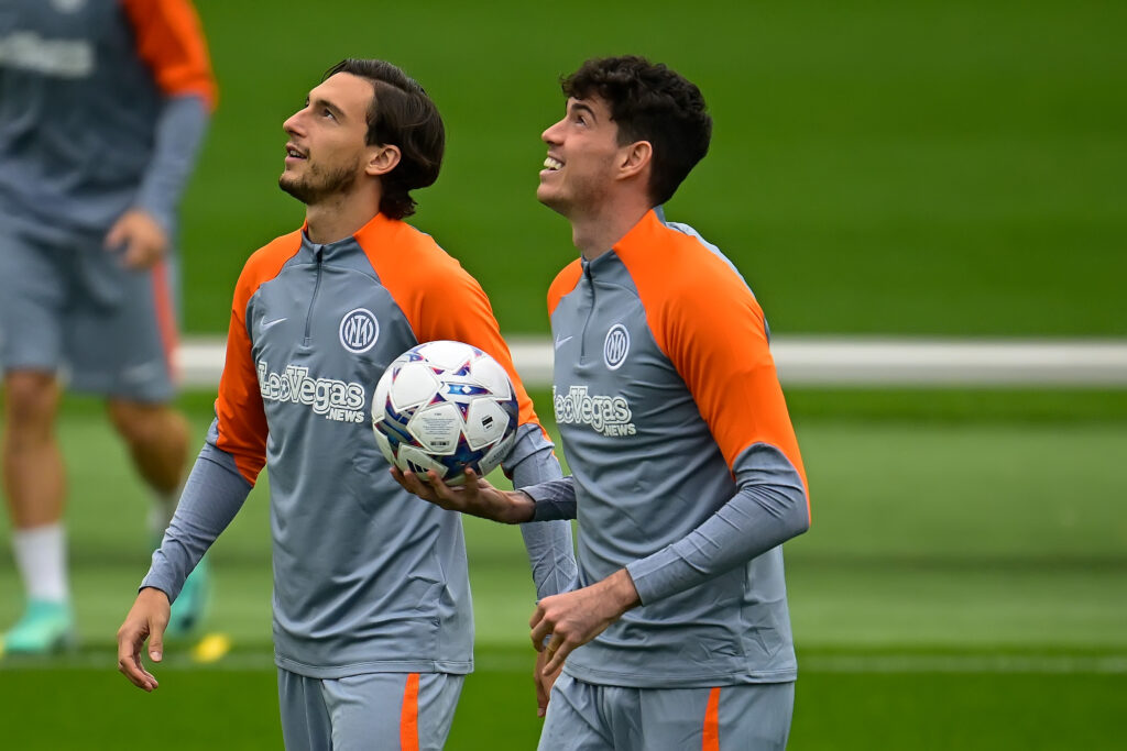 FC Internazionale Training Session And Press Conference - UEFA Champions League 2023/24